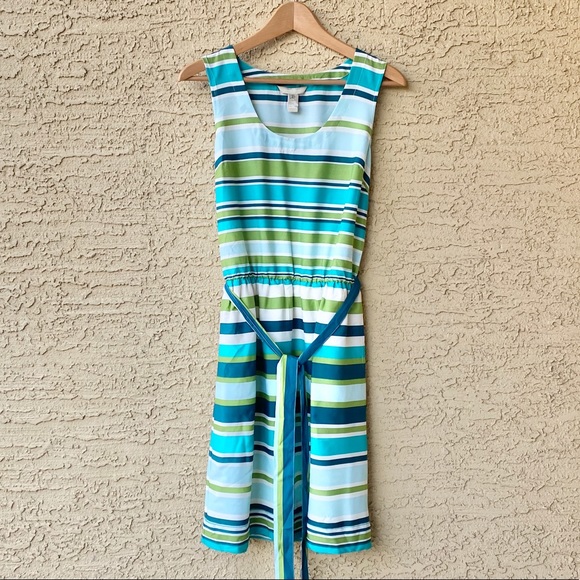 Banana Republic | Sleeveless Stripped Dress - Picture 3 of 5